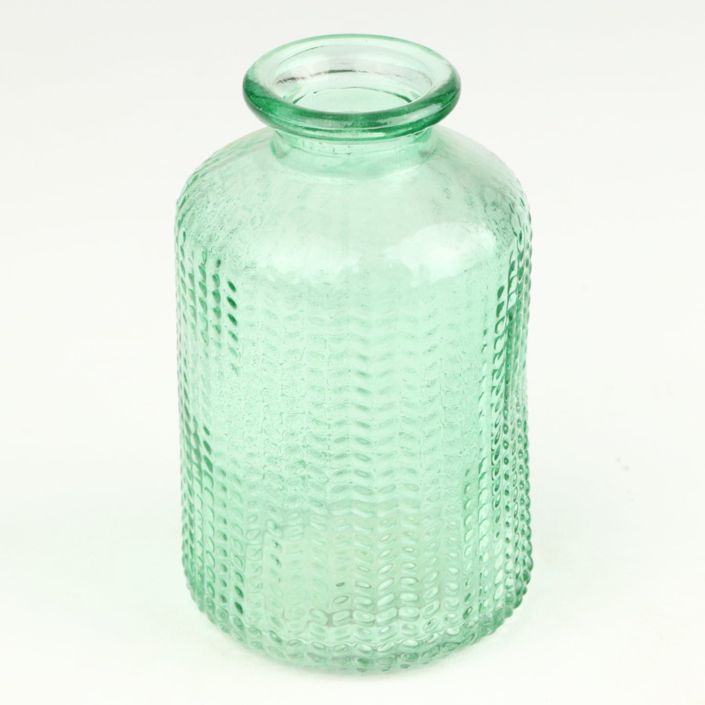 Avocado Herringbone Cylinder Candlestick