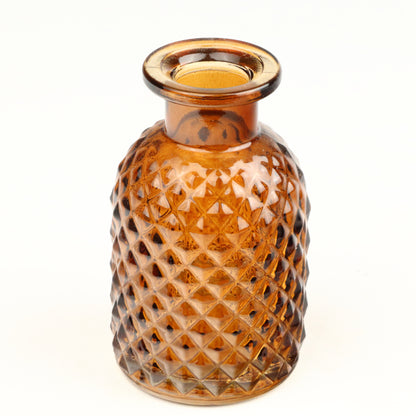 Amber Harlequin Squat Bottle