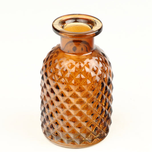 Amber Harlequin Squat Bottle