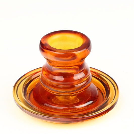 Orange Two way Dinner/Pillar Candle Holder