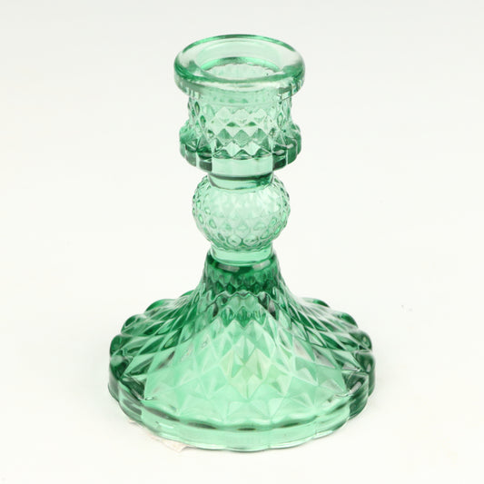 Emerald Harlequin Candlestick