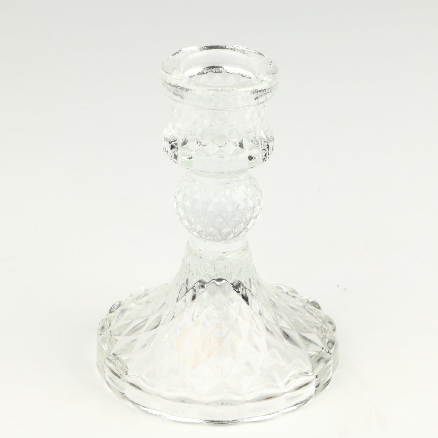 Clear Harlequin Candlestick
