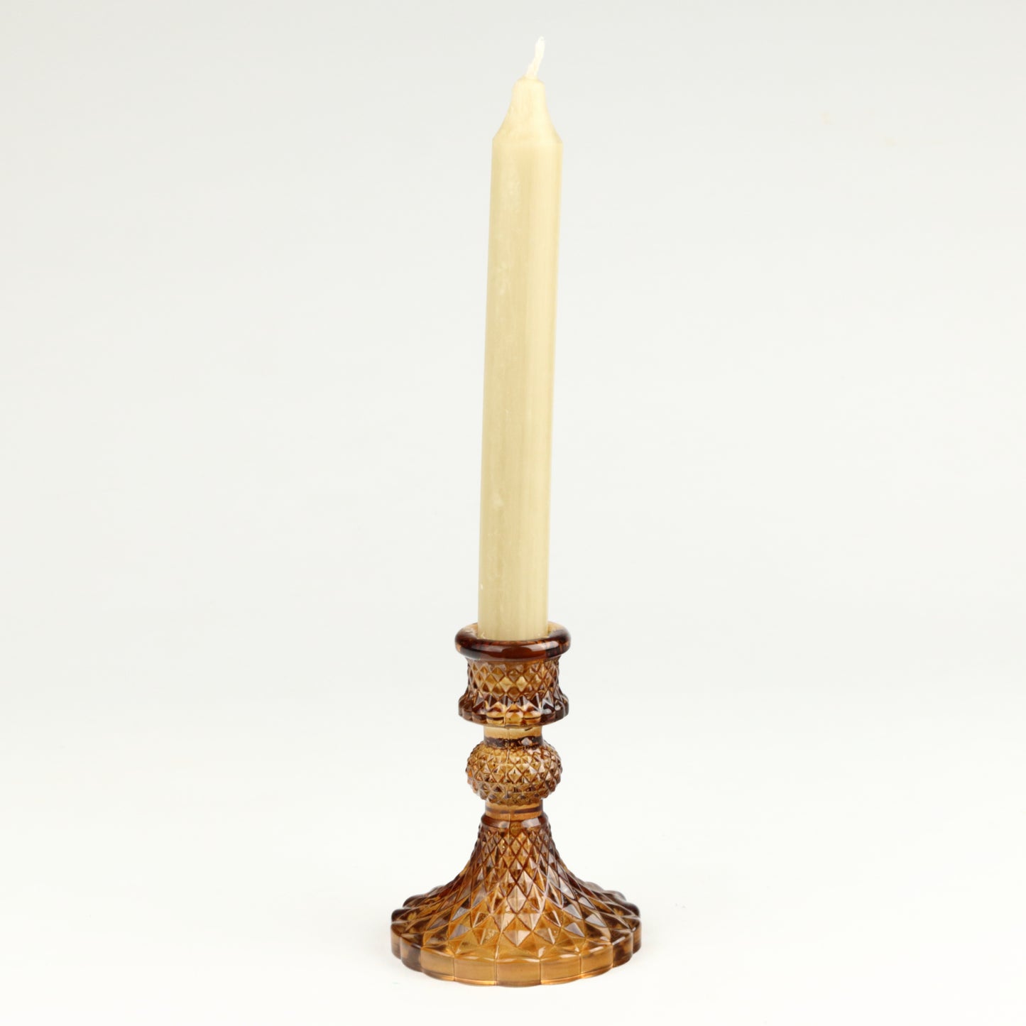 Amber Harlequin Candlestick