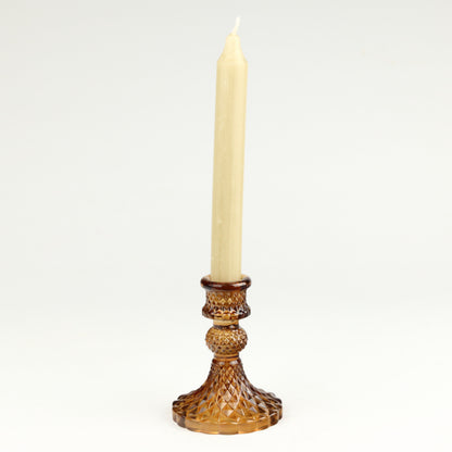 Amber Harlequin Candlestick