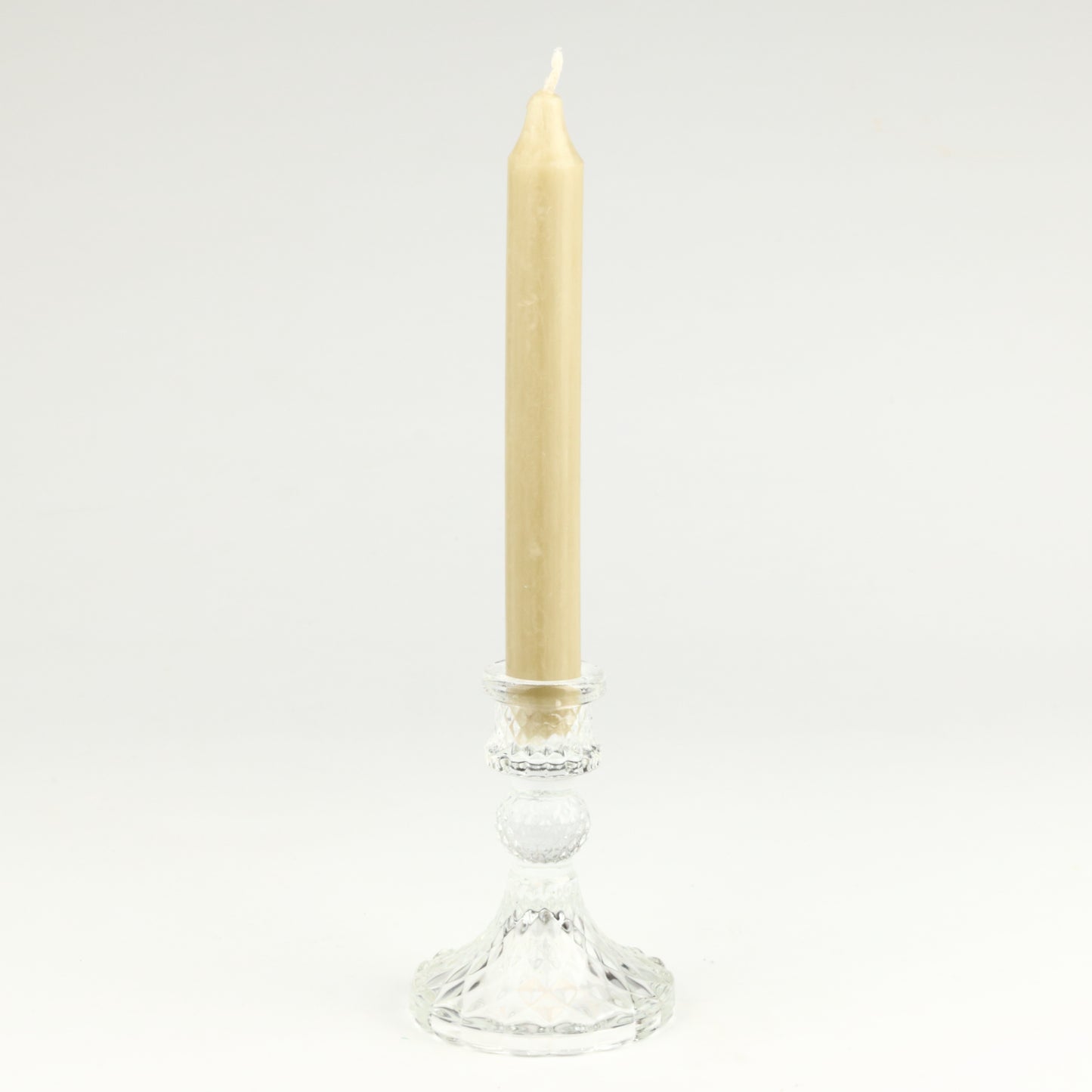 Clear Harlequin Candlestick