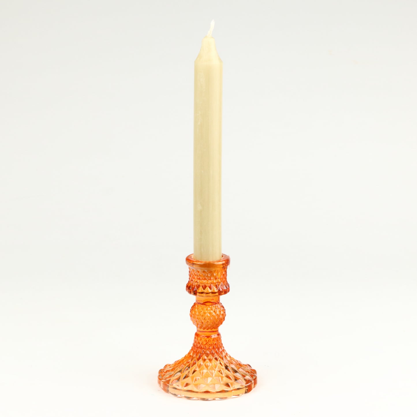 Orange Harlequin Candlestick
