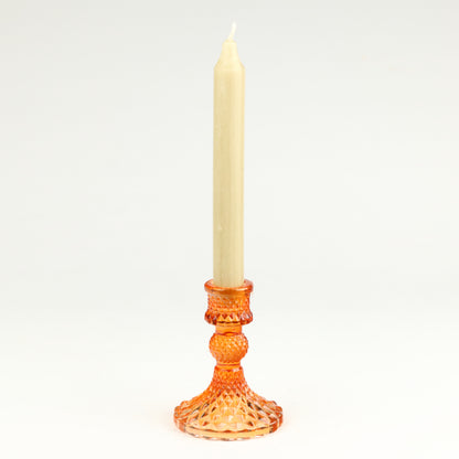 Orange Harlequin Candlestick