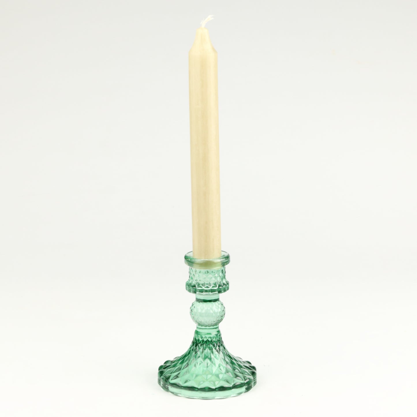 Emerald Harlequin Candlestick
