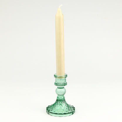 Emerald Harlequin Candlestick