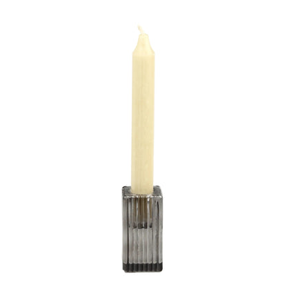 Smoky Ribbed Cuboid