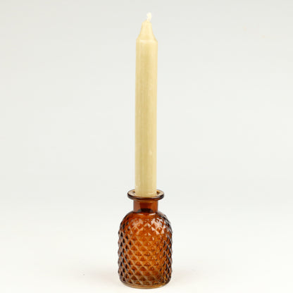 Amber Harlequin Squat Bottle