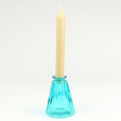 Cyan Cone Vase - Candle Holder