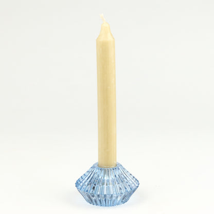 Ultramarine Two Way Ribbed Candlestick