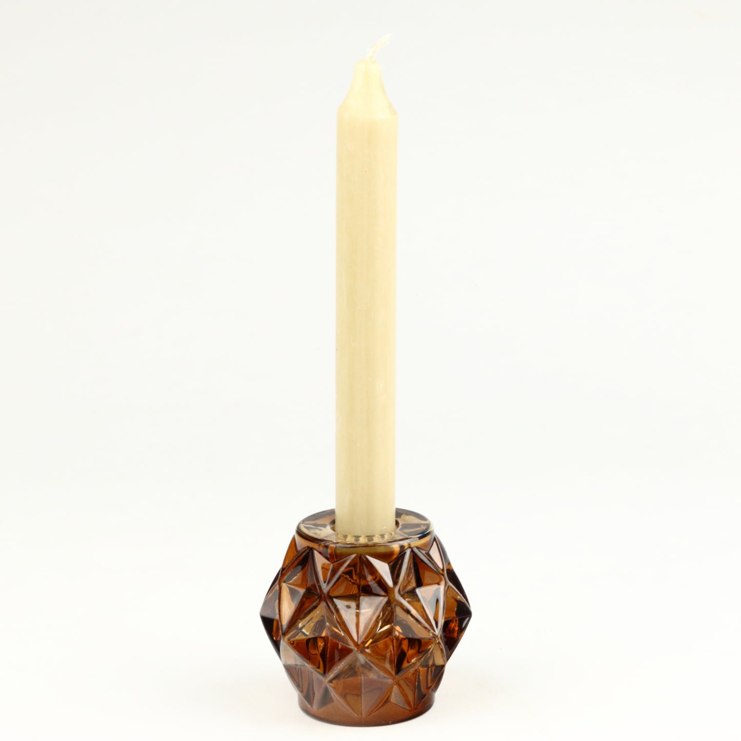 Amber Jewel Candlestick