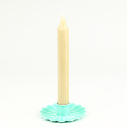 Aqua Flower Candlestick