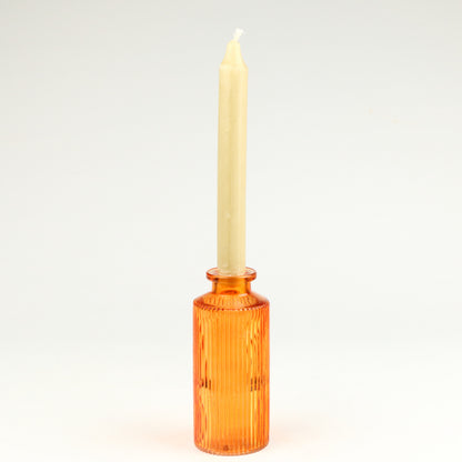 Orange Ribbed Bottle
