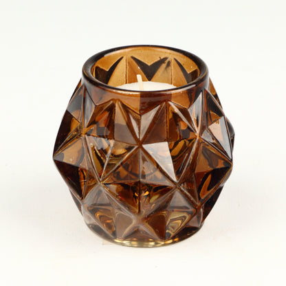 Amber Jewel Candlestick