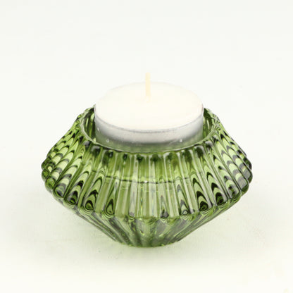 Fern Two Way Ribbed Candlestick