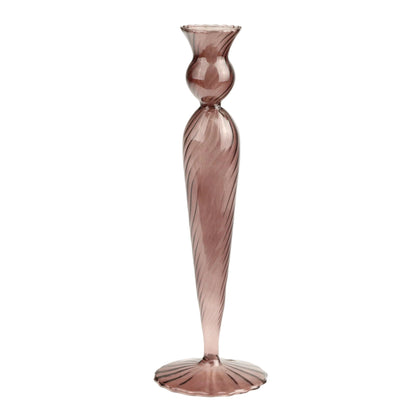 Plum Thimble Candlestick