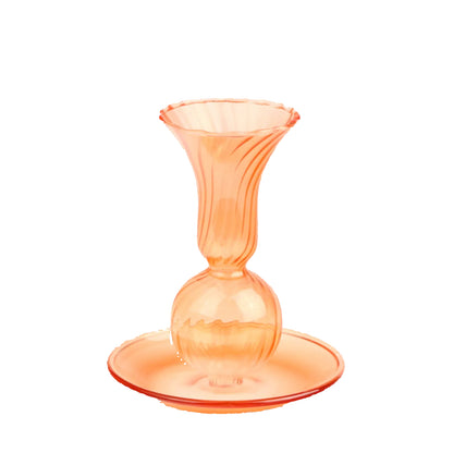 Tawny Fluted Candlestick