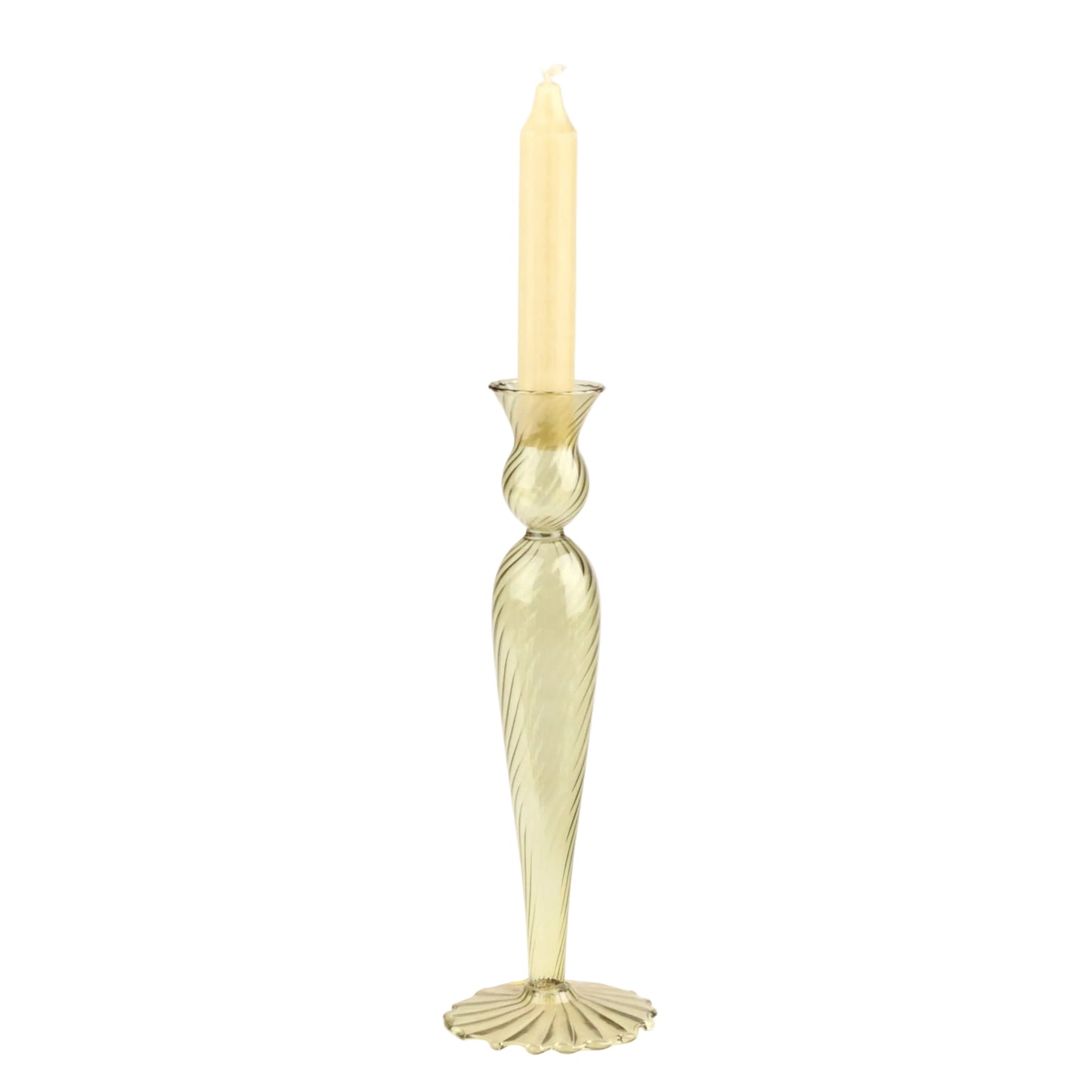 Sage Thimble Candlestick