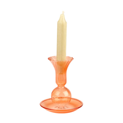 Tawny Fluted Candlestick