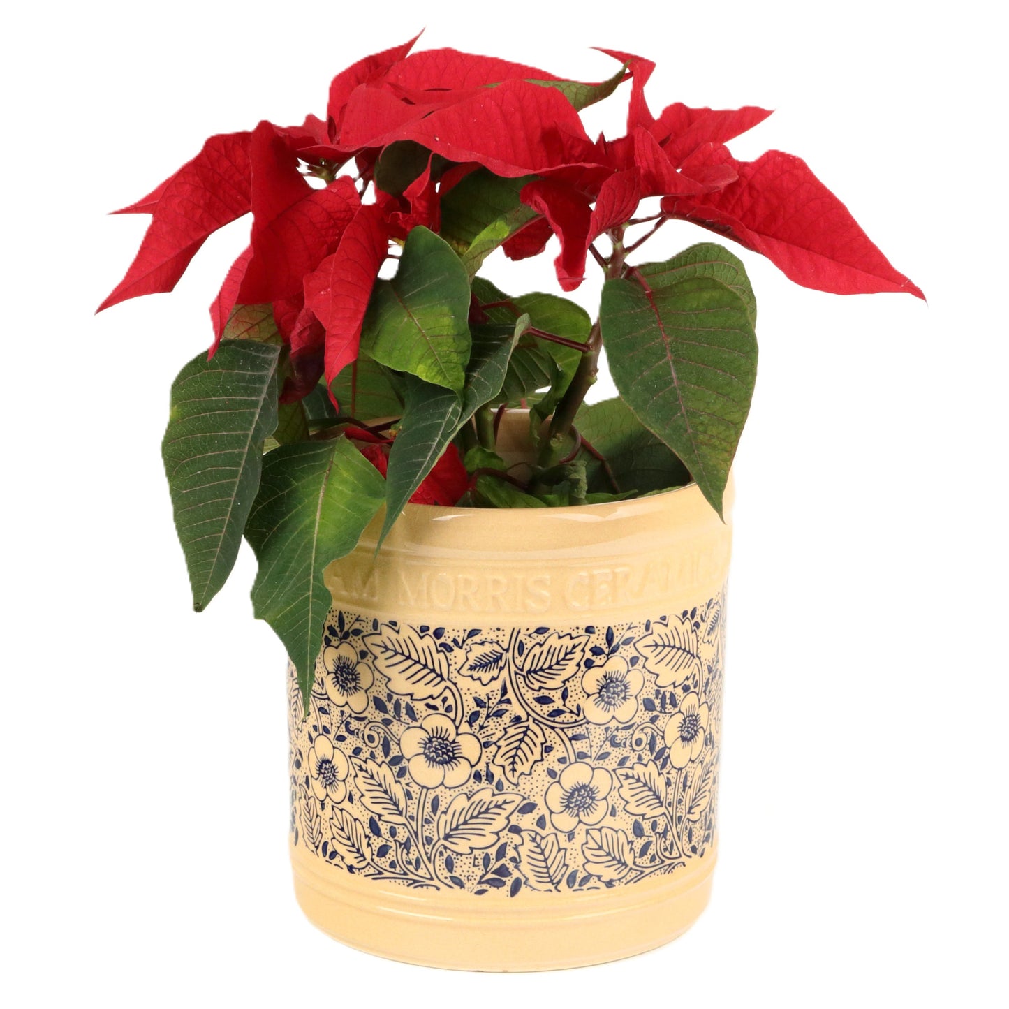 William Morris Blue Floral Pot Small