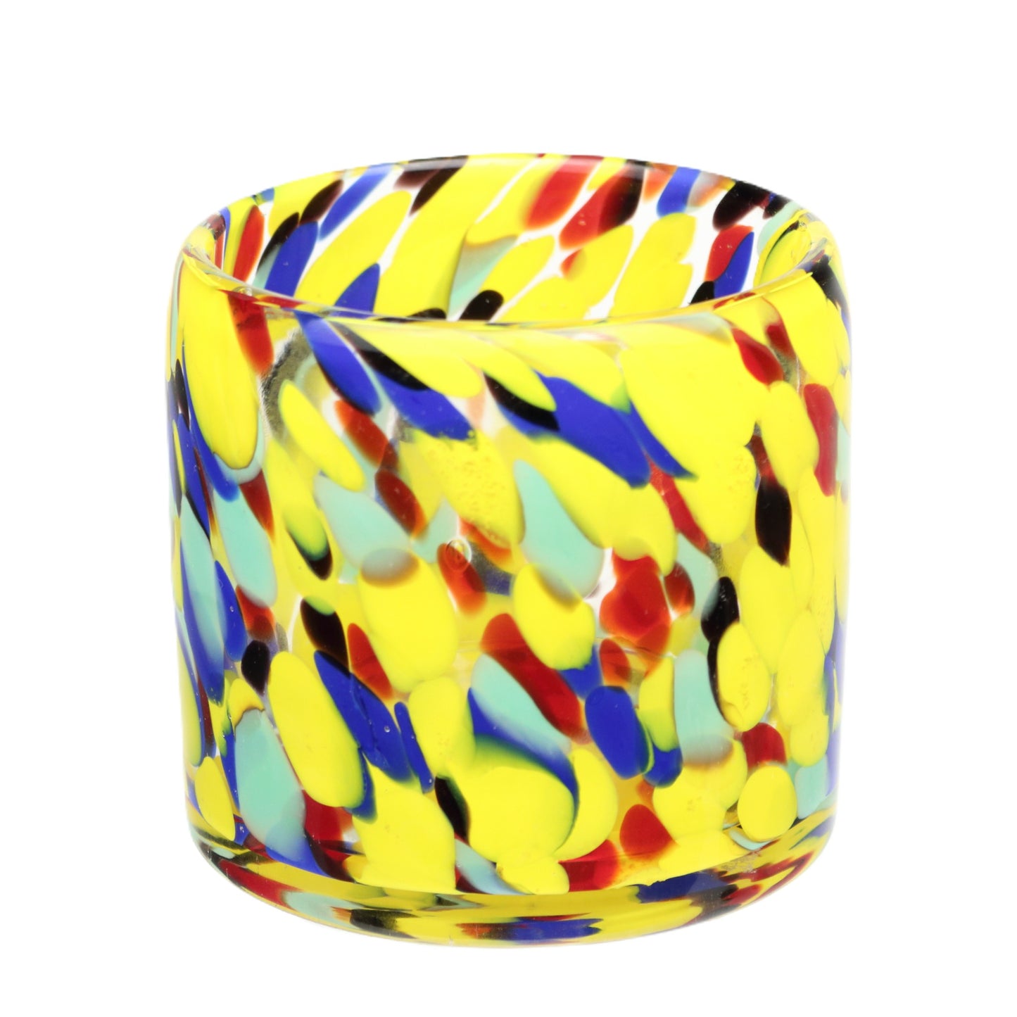 Yellow Flurry Candle Holder
