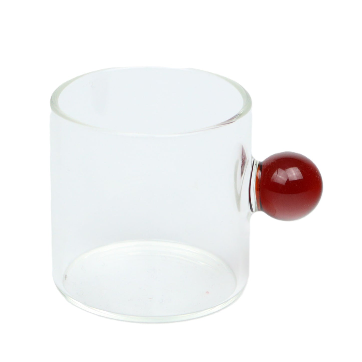Maroon Glass Espresso Mug