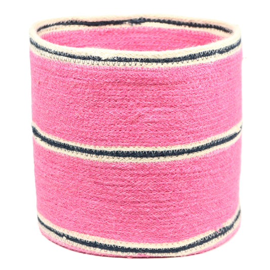 Pink and Black Basket