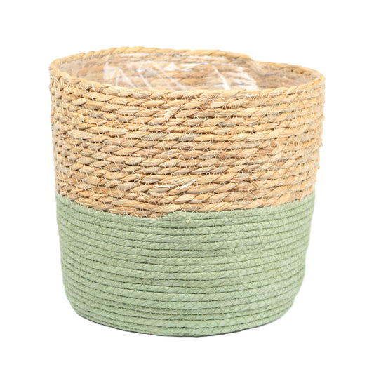 Two Tone Seagrass Basket Large