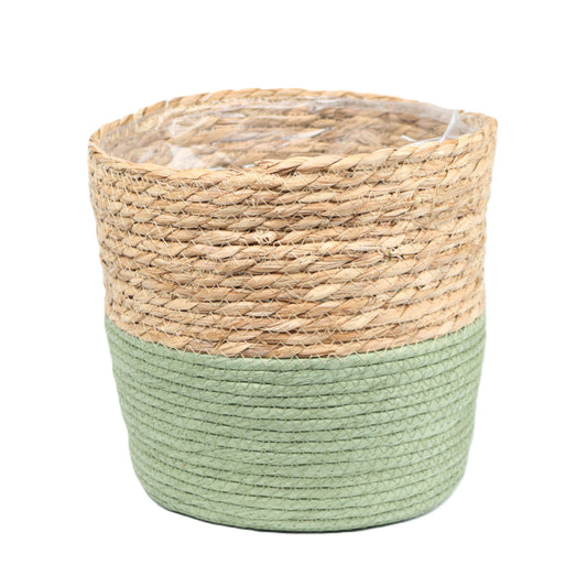 Two Tone Seagrass Basket Medium