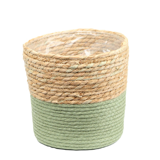 Two Tone Seagrass Basket Small