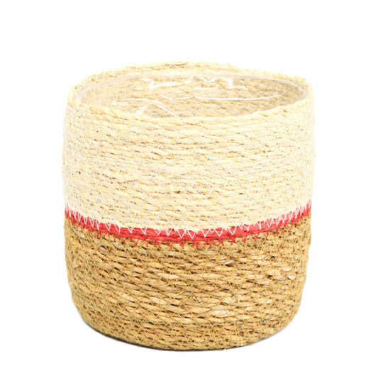 Red Stripe Basket Small