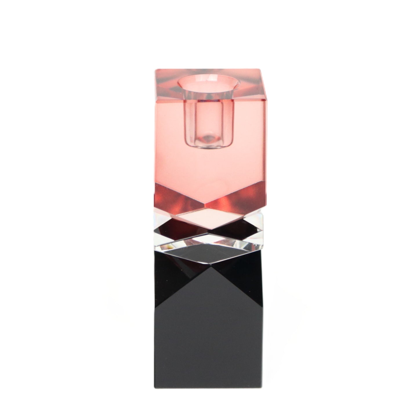 Dark Rose Geometric Candlestick