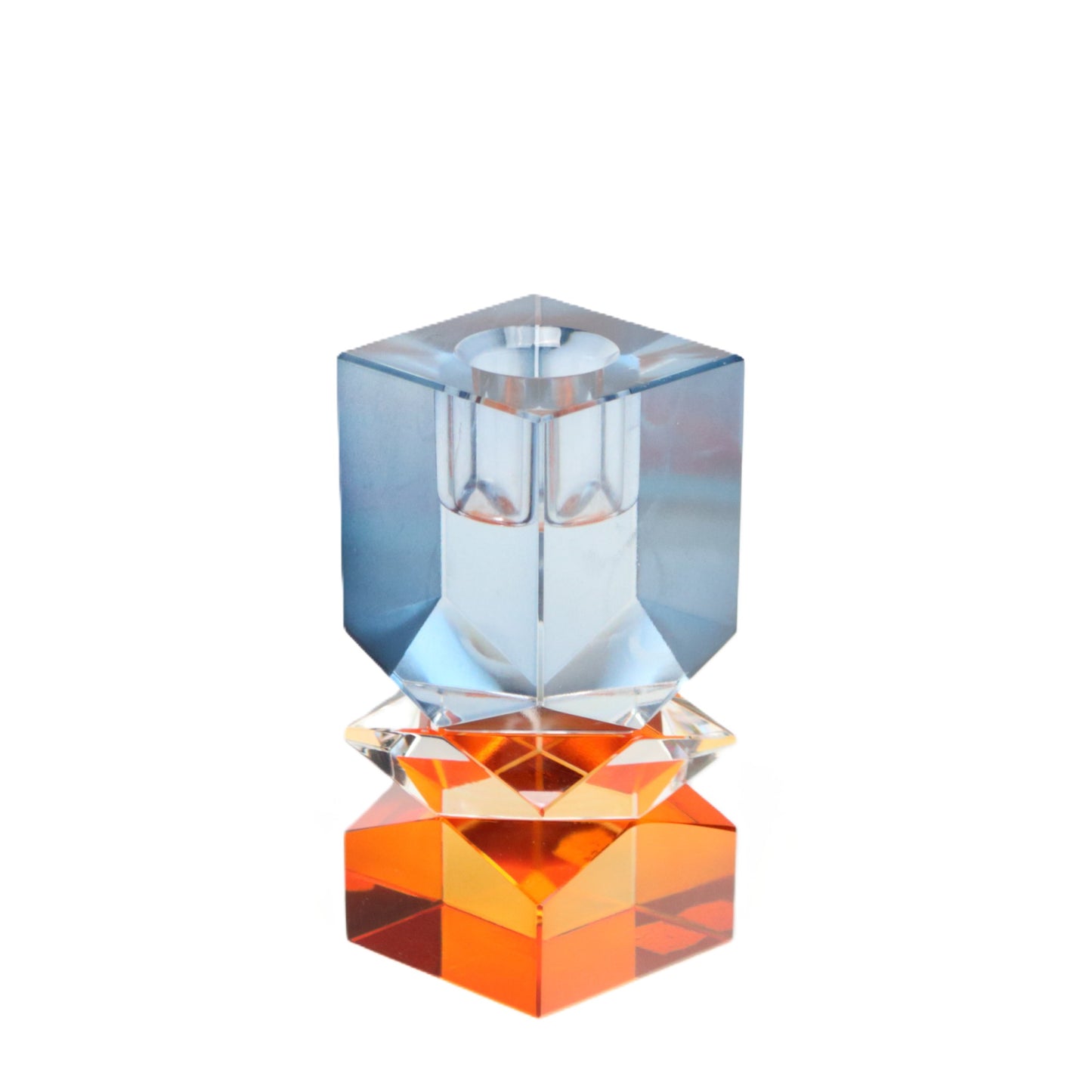 Smoky Copper Geometric Candlestick