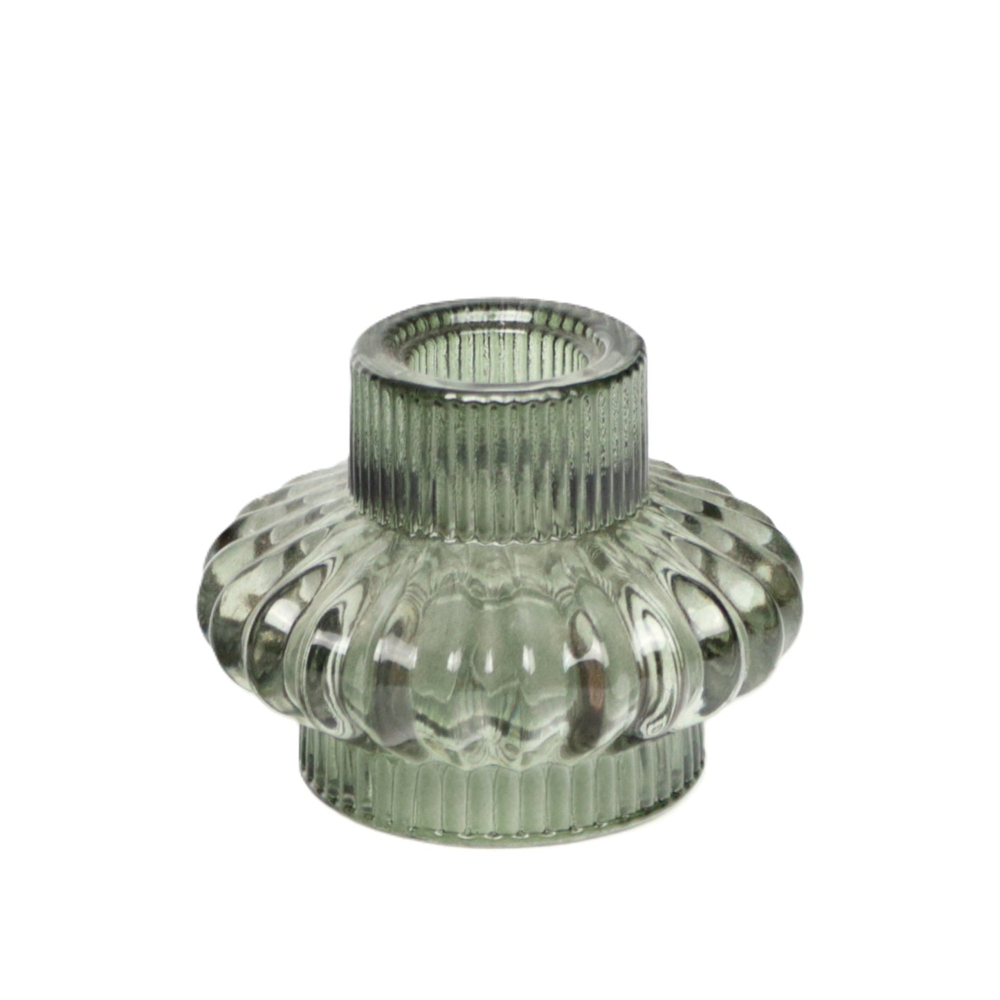 Two way green candle holder