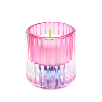 Two tone pink-blue candle hodler