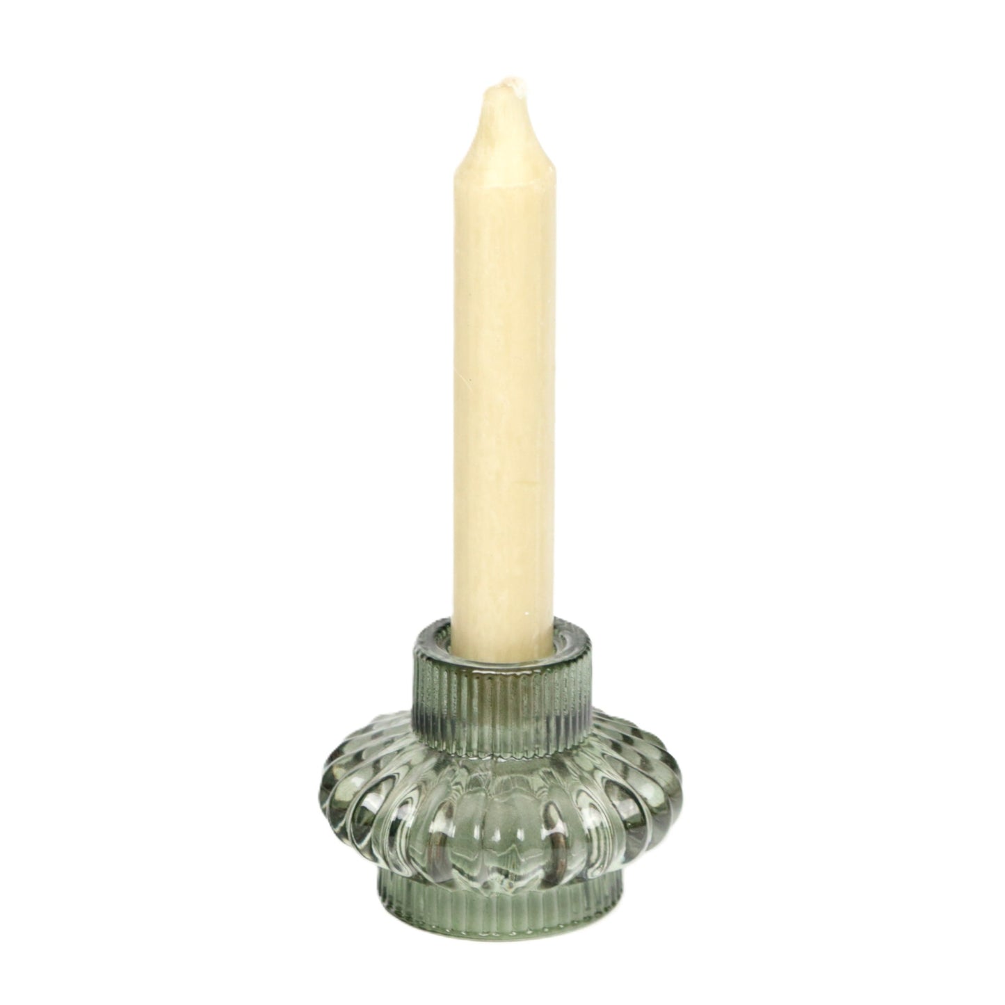 Two way green candle holder