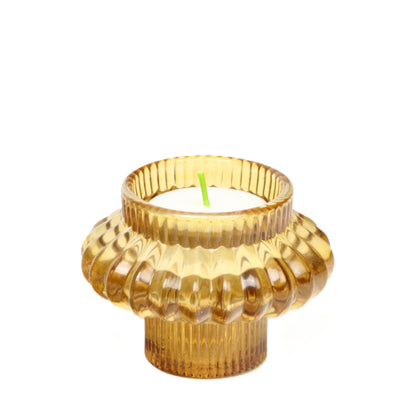 Two way gold candle holder
