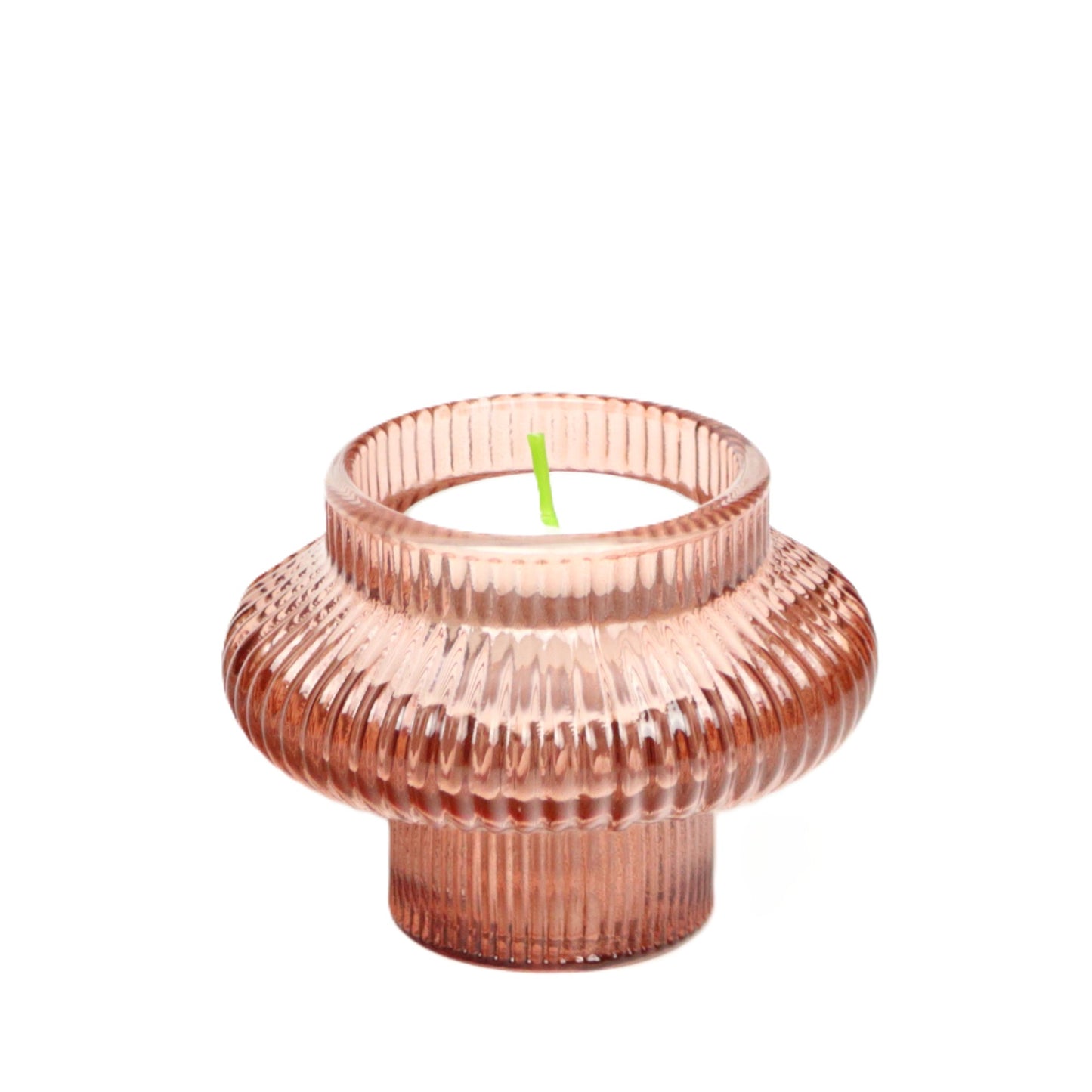 Two way use pink candle holder