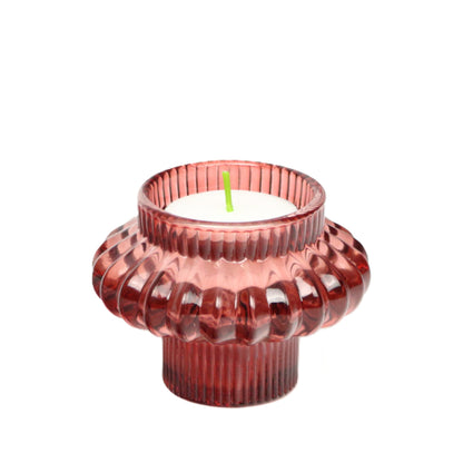 Two way use red candle holder