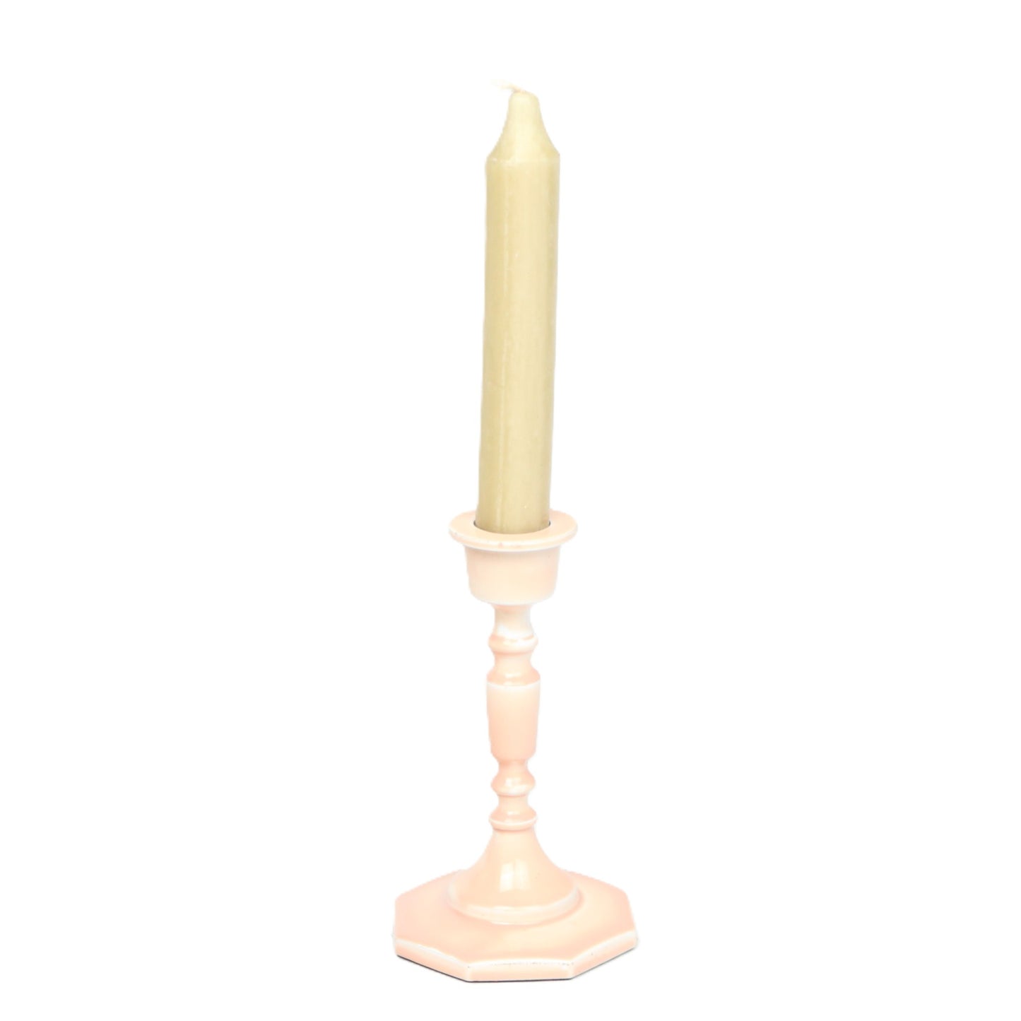 Cream Archaic Candle Holder