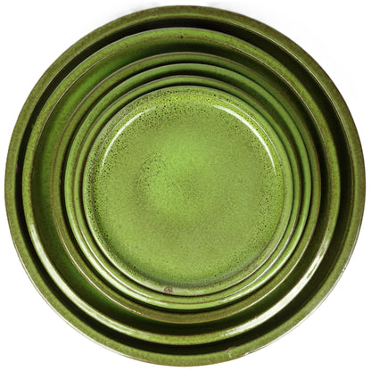 Green Pot Saucer Medium int dia 24cm