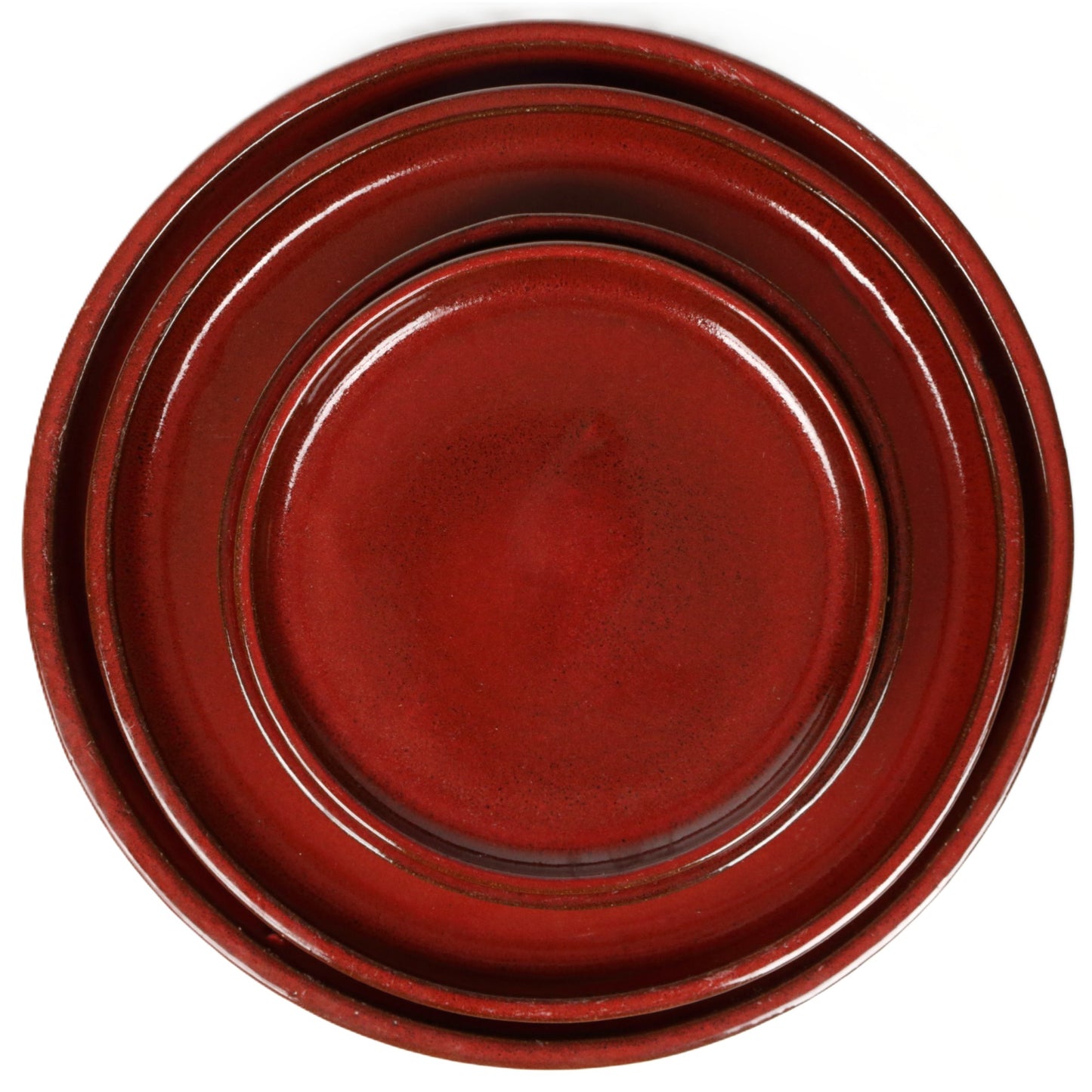 Red Pot Saucer Extra Small int dia 17cm