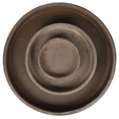 Brown Pot Deep Saucer Medium int dia 13.5cm
