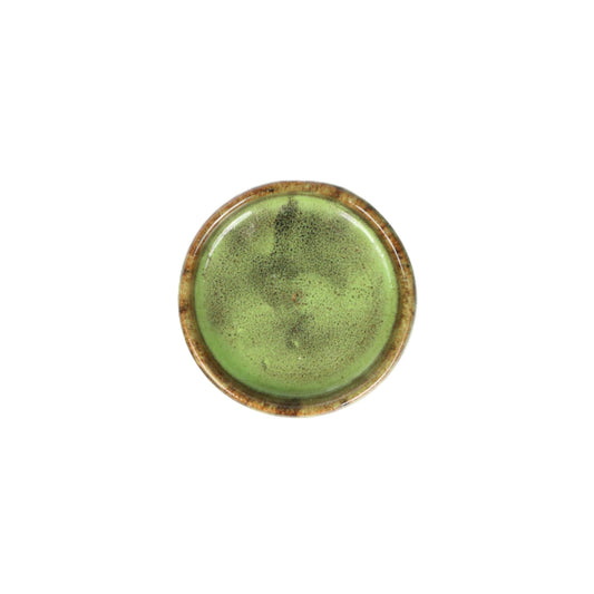 Deep Olive Pot Saucer Extra Small int dia 7.5cm