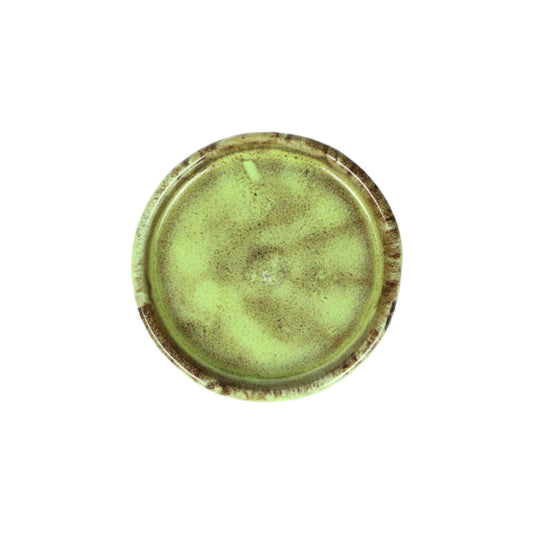 Deep Olive Pot Saucer Small int dia 10cm