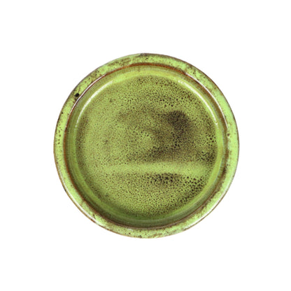 Deep Olive Pot Saucer Medium int dia 13cm