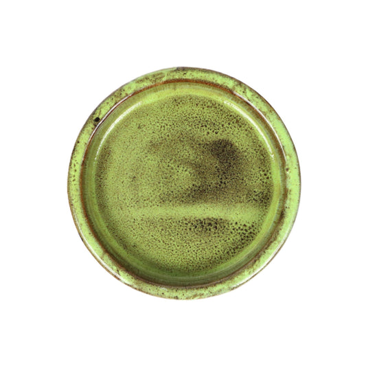 Deep Olive Pot Saucer Medium int dia 13cm